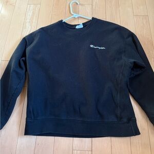 Champion black crewneck